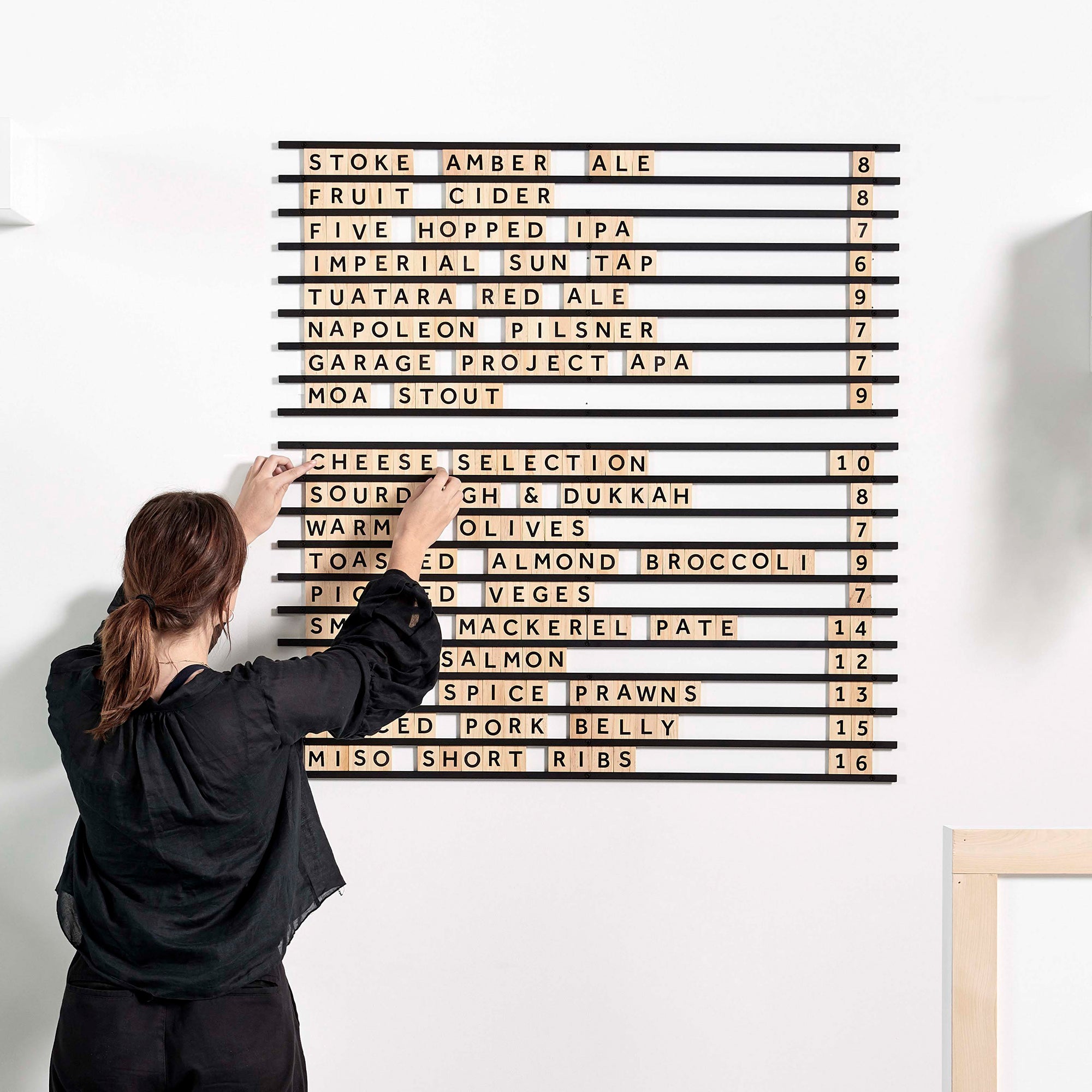 How to Install the Wooden Letter Board