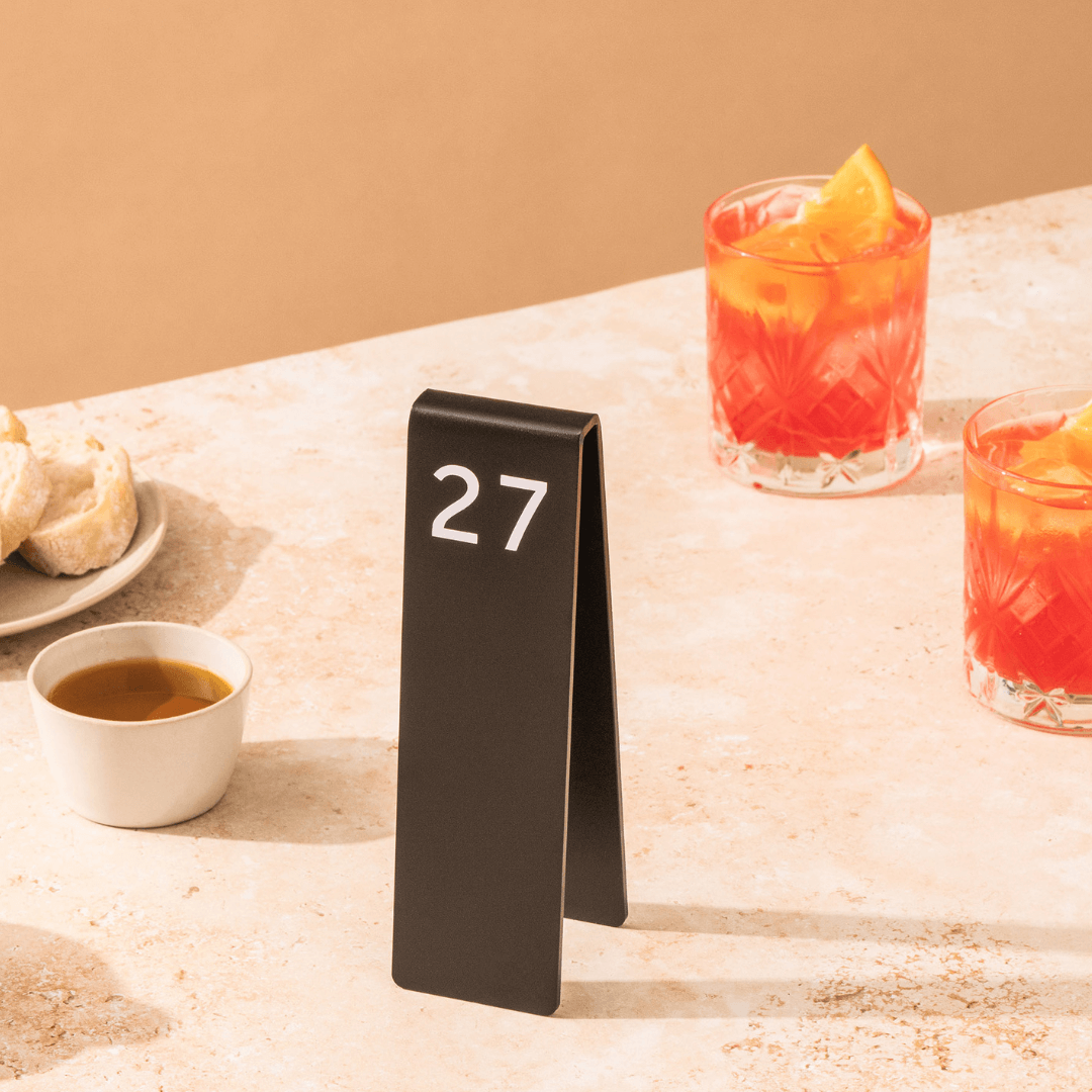 Cafe table numbers