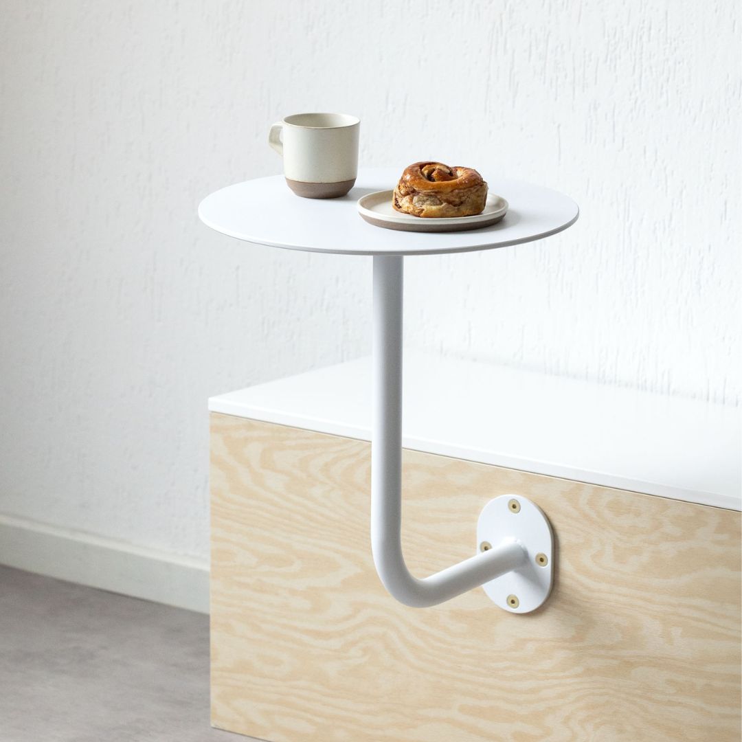 mounted bistro table for cafe space