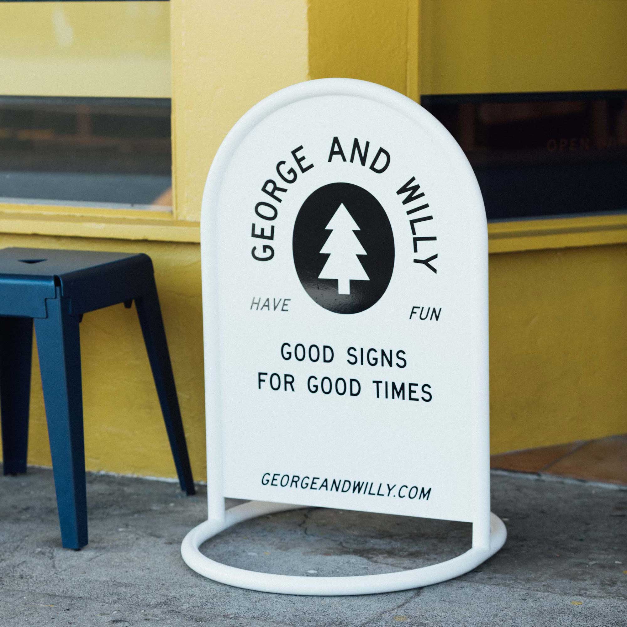 Rounded Sidewalk Sign