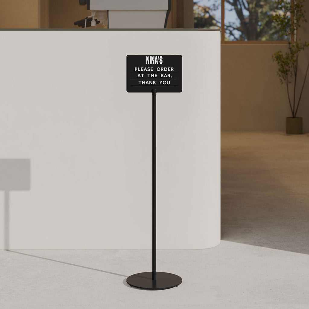 Standing Sign, Standing Sign Holder, Pedestal sign, free standing sign,