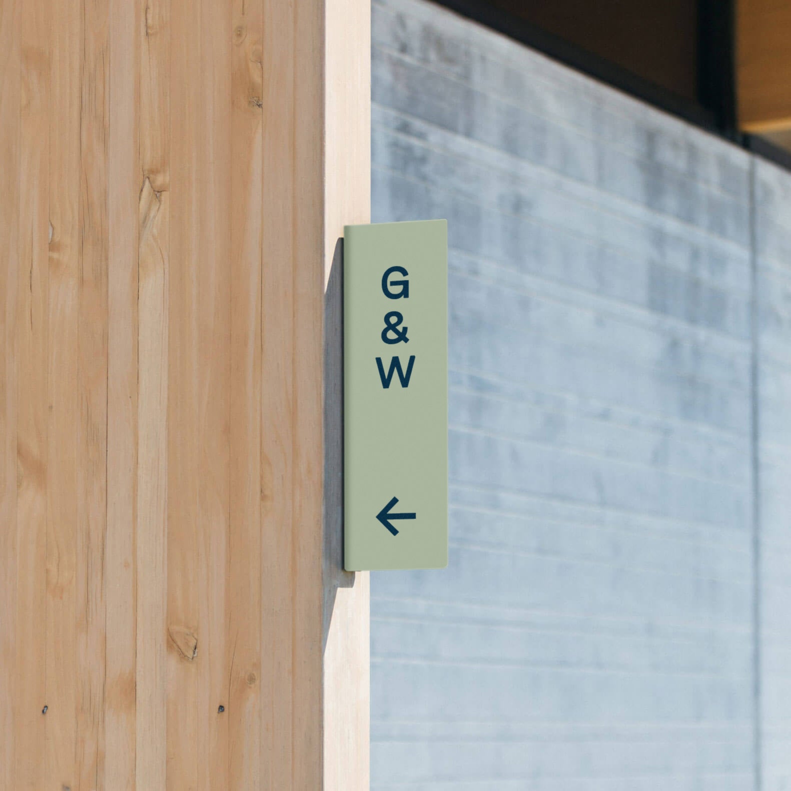 customised wayfinding vertical blade sign 