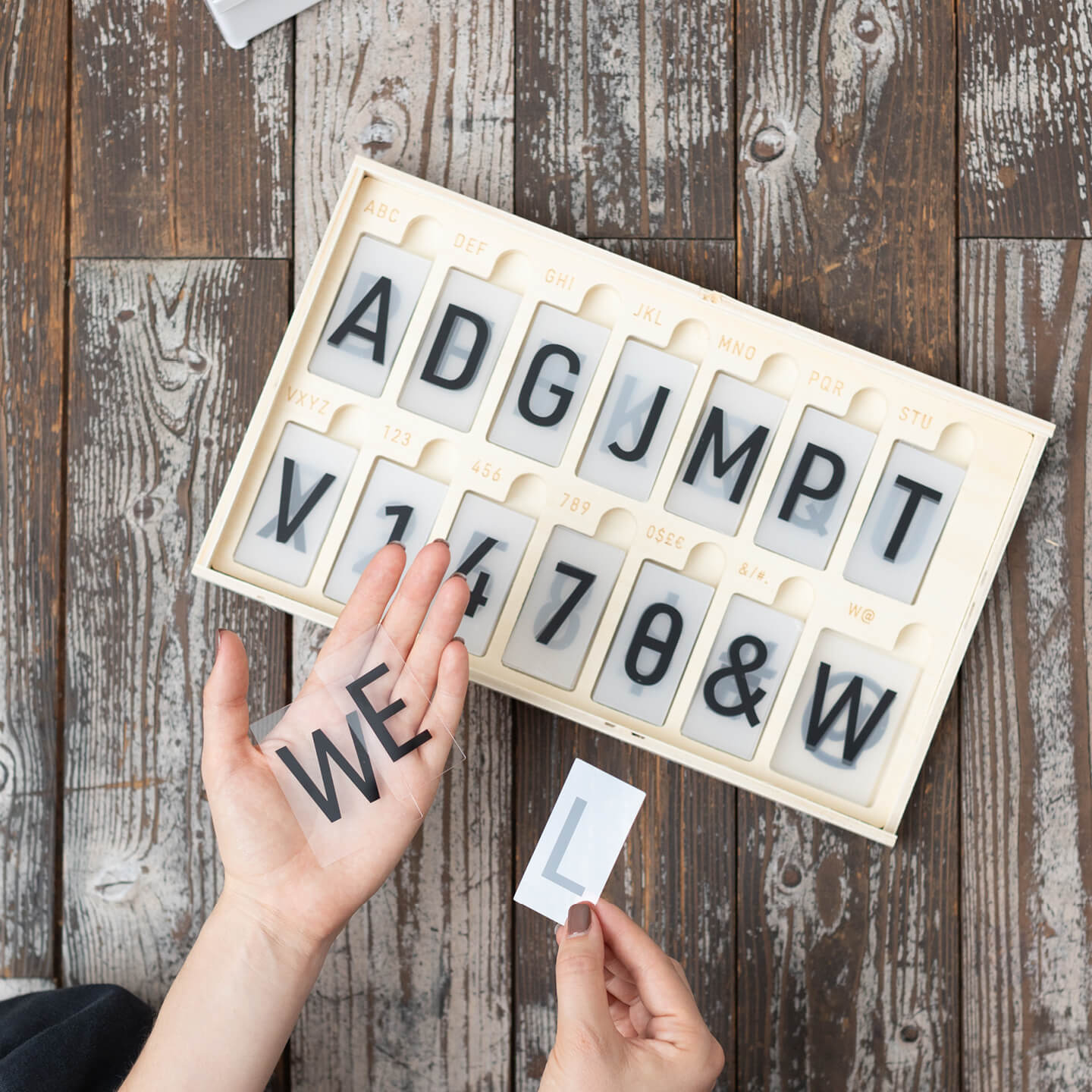 Extra Letter Sidewalk Sign Letters - George and Willy