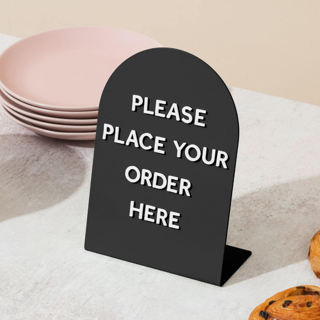 Large Round Counter Signs - Set of 3 - George and Willy