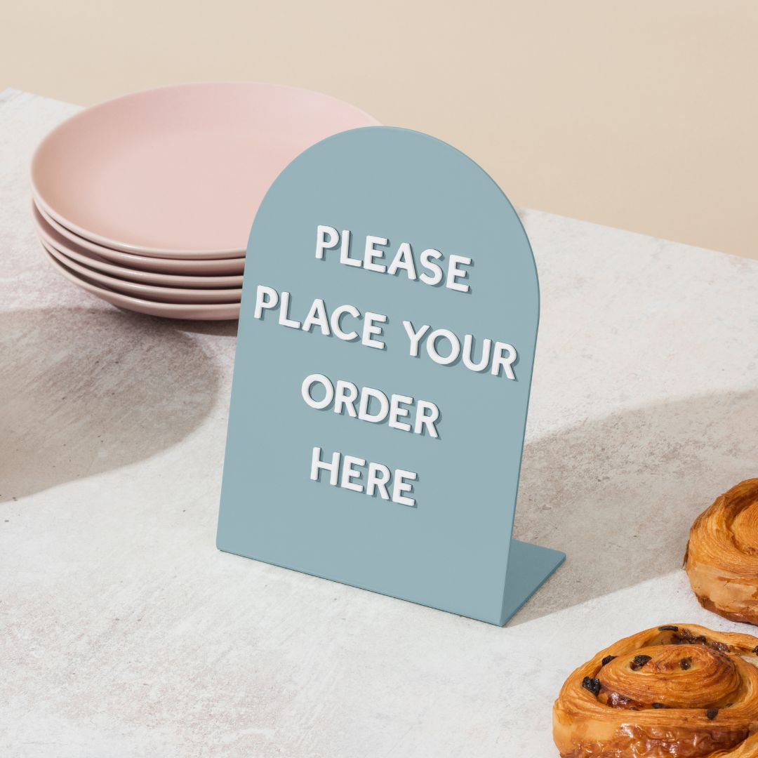 Large Round Counter Signs - Set of 3 - George and Willy