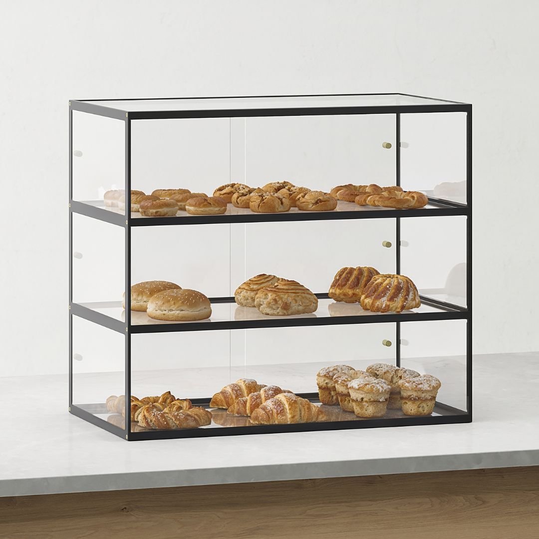 Three Tier Bakery Display Case - George and Willy