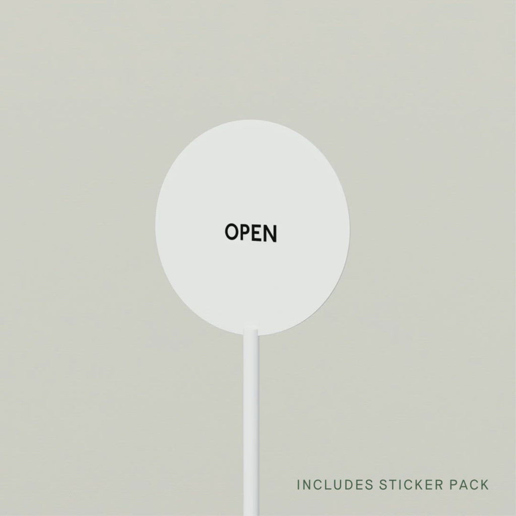 sign with sticker pack