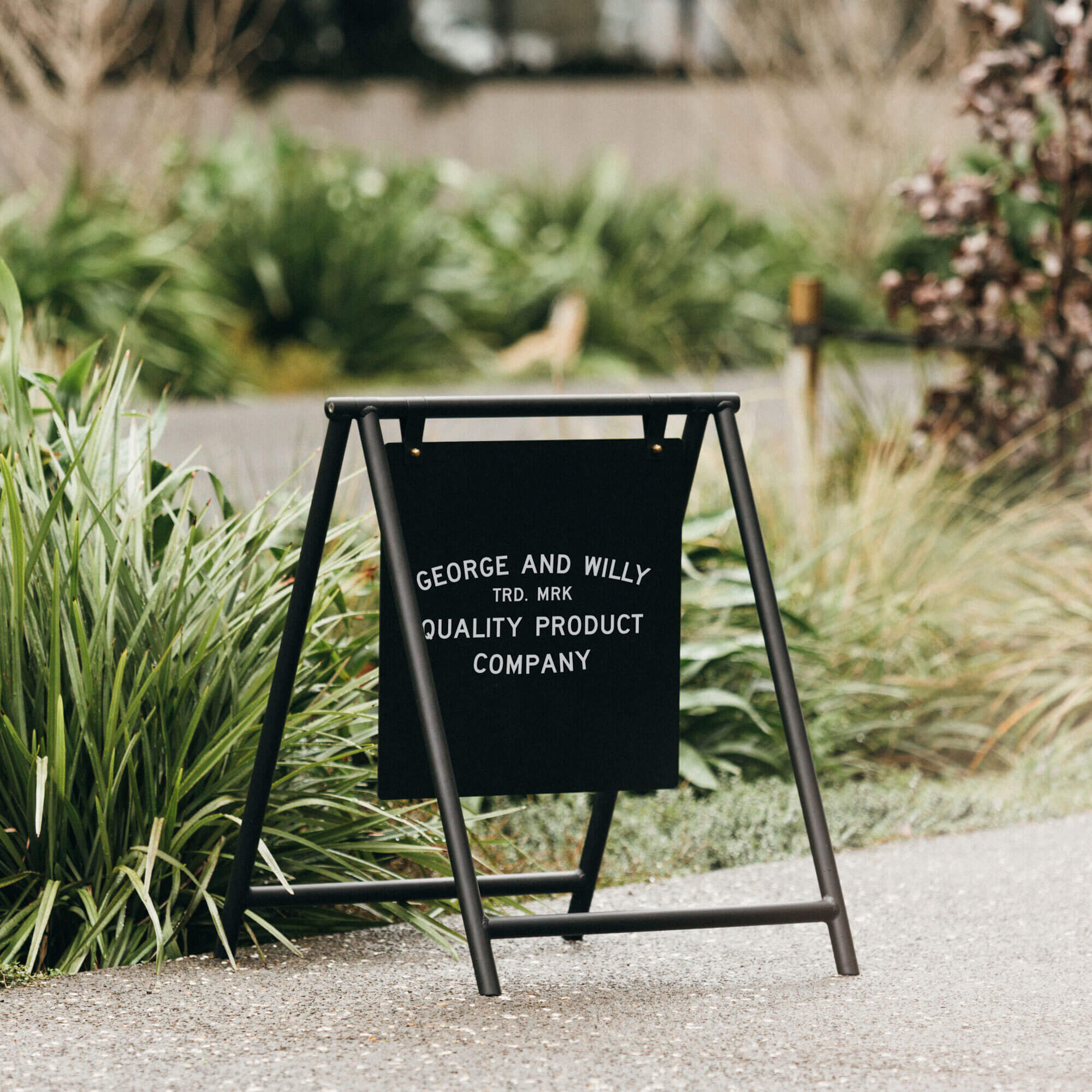 A - Frame Sign - George and Willy