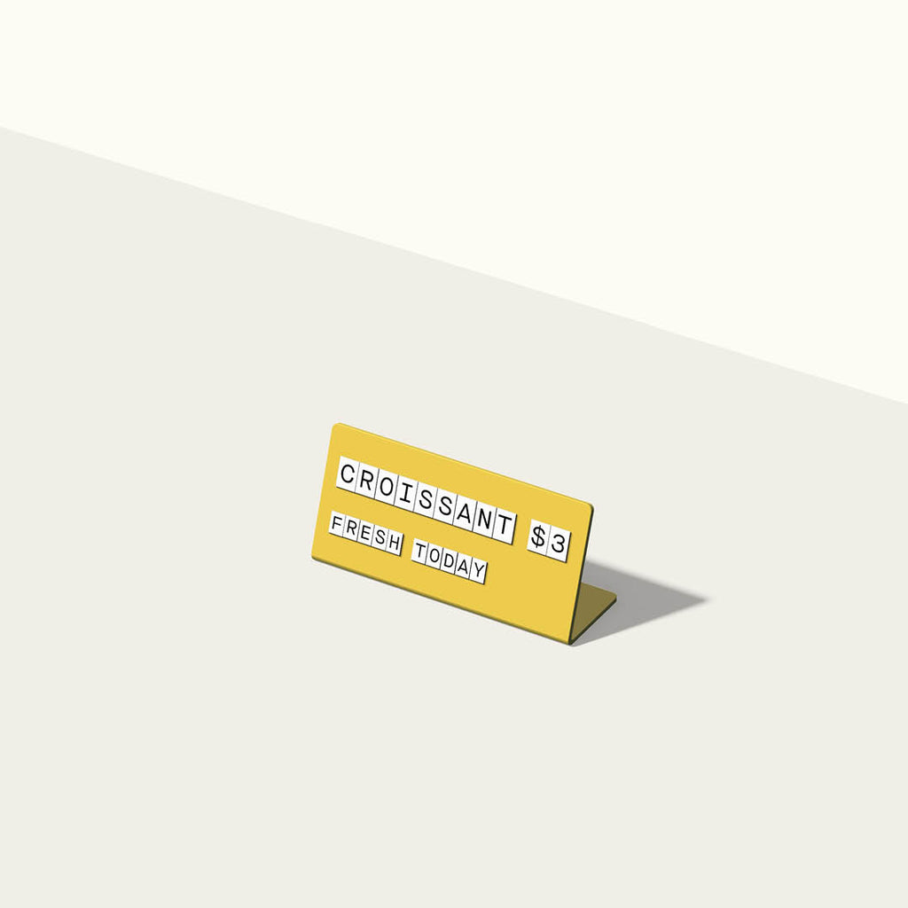 customizable counter sign display
