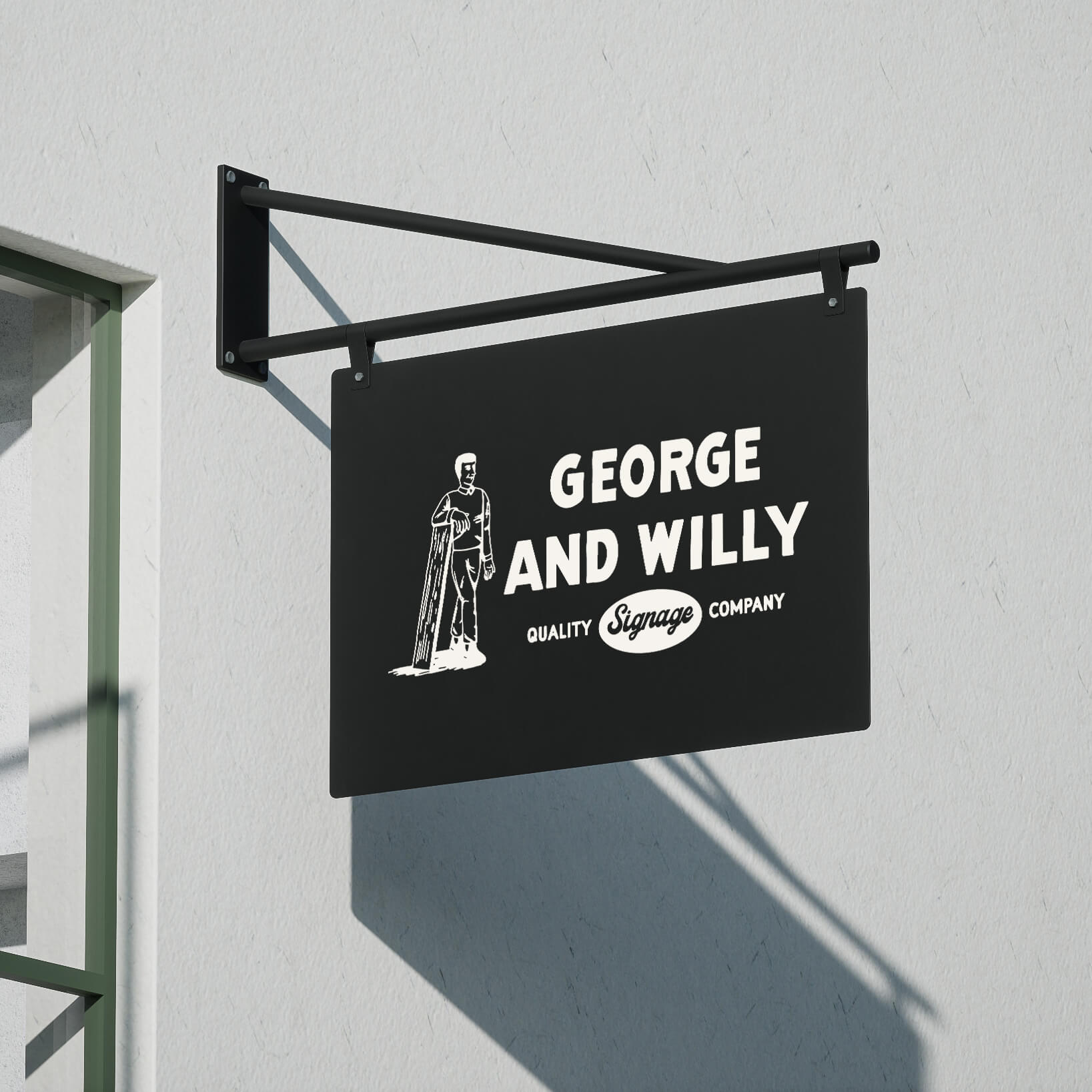 Large Store Sign - George and Willy