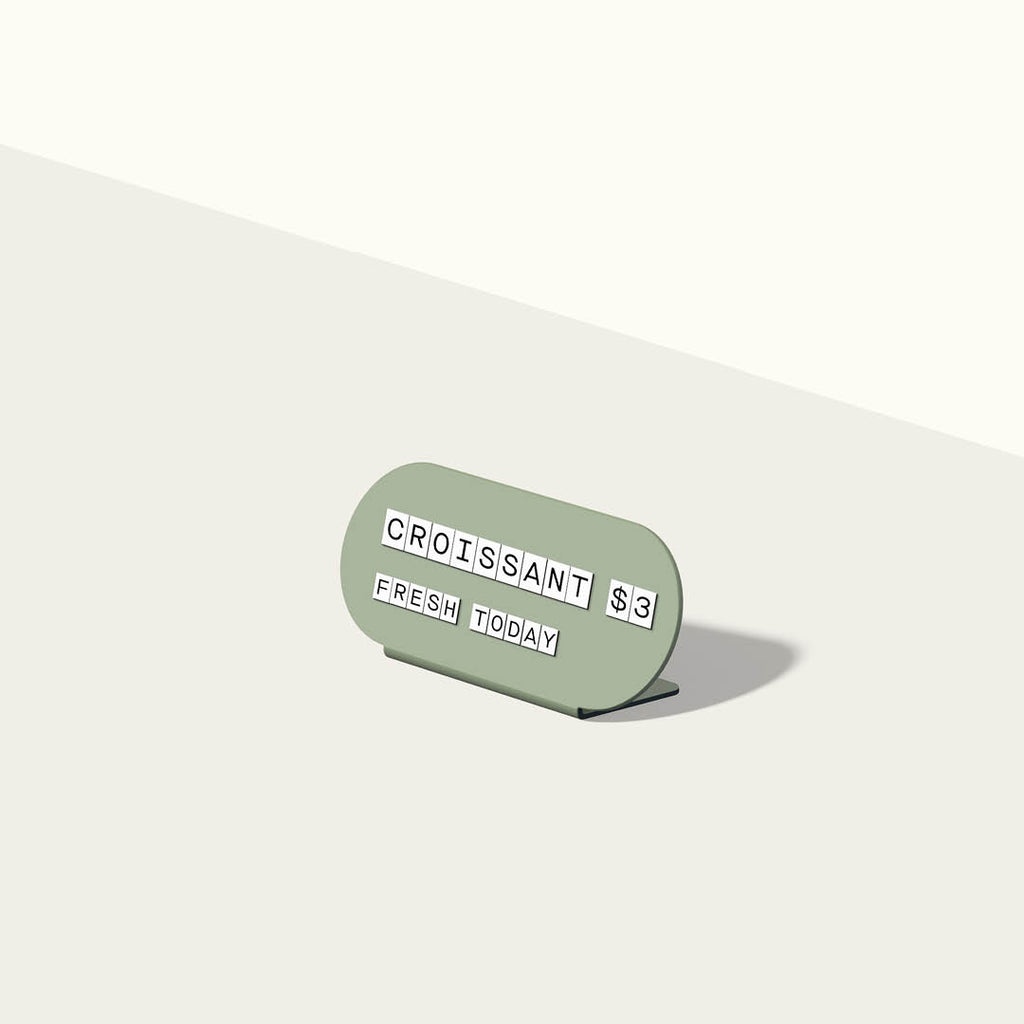 customizable counter sign product displays